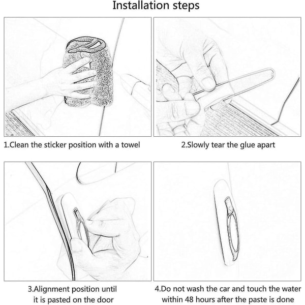 4 st bilskyddsbumper, bilskyddskantsskydd, anti-rub anti-kollision bil universal