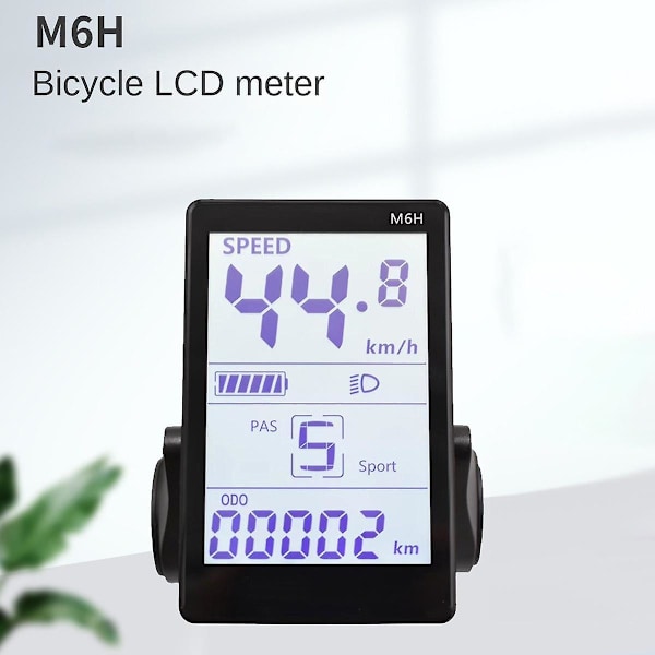 M6h Elektrisk cykel LCD-displaymätare instrumentpanel 24v 36v 48v 60v Universal E Scooter LCD-panelskärm