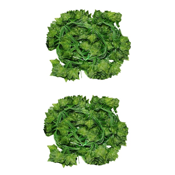 24 Packs Of Artificial Ivy Leaf Plant Vine Hanging Wreath Fake Home Garden Office Wall Decoration G