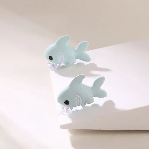 HA-1 Par Søde Dyrebids Øreringe 3D Lerdyr Ornament Øreringe Dinosaur Øreringe