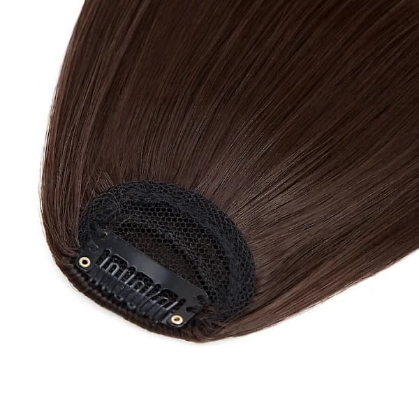 HA-Clip In Hår Lugg Forlengelser Fransk Hår Lugg Stilig Hår Lugg Hårdeler mediumbrun mediumbrown 28cm