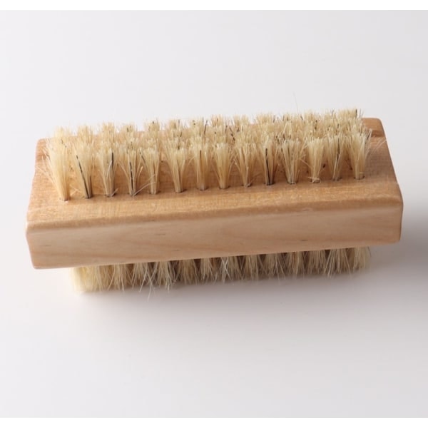 /HA/3 dele trærensebørste Hog børste dobbeltsidet håndbørste neglebørste Jade Disc Nut Brush