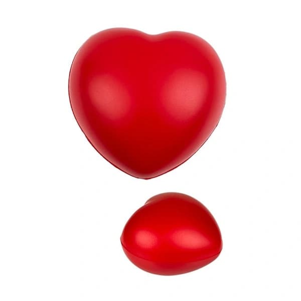 3-pack - Stressboll / Klämboll - Hjärta - 6 cm