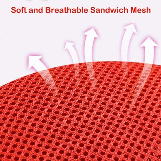 Hundesele og snorsæt, justerbar polstret \"No-Pull\" reflekterende mesh-vest med 2 D-ringe, til små hunde, rød, størrelse S