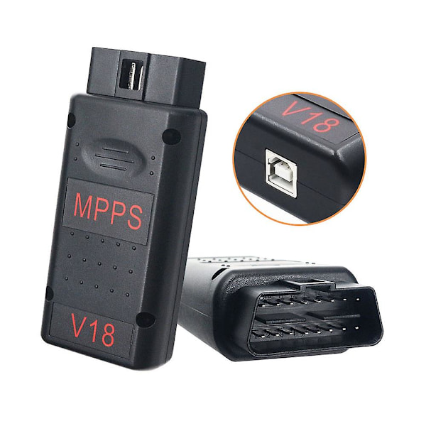 Mpps V18 Obd2 Diagnostisk Værktøj Hoved + Tricore + Multiboot V18.12.3.8 Med Breakout Tricore Kabel