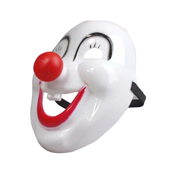 Fashion Cosplay Mask för Halloween Maskeradfest Joker Cosplay Festdräkt Halloween Tillbehör （vit）