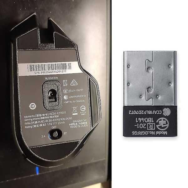 Bærbar mus USB-dongle trådløs mottaker 2.4g for Razer Basilisk X Hyperspeed
