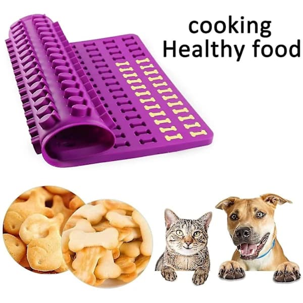 Silikonform formet som hundeben, non-stick mini kakeform for kaker, kjeks