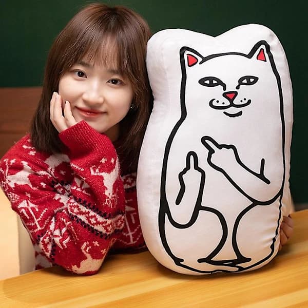 45 cm Ripndip Lord Nermal Lordnermal Plyslegetøj Bløde Kat Grønne Alien Fyldte Dukker Søde Kattepuder Gaver til Venner