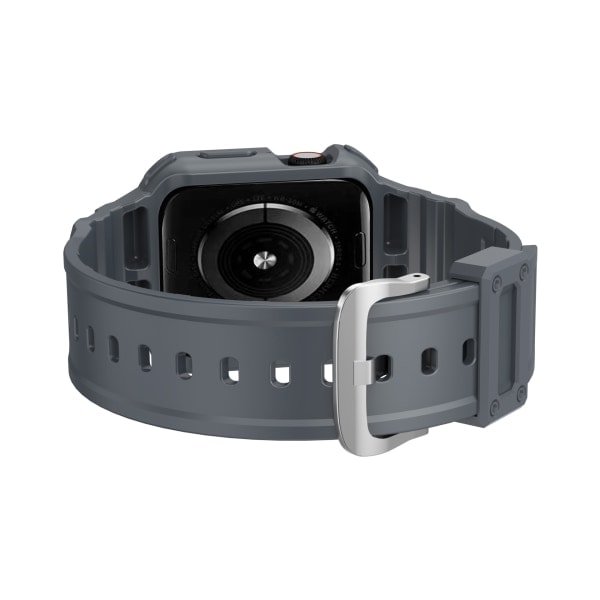 /HA/Passer for AppleWatch7 Utskiftbar silikon Apple TPU Integrert Klokkearm (38 mm, to-pakning, blå + svart)
