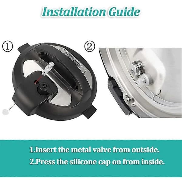 Dampudløsningsventil Flydeventil Reservedele med 3 silikonelåg til Instantpot Duo 3, 5, 6 QT, Duo Plus 3, 6 QT