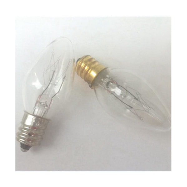 20 st 7 Watt C7 E12 Nattlampa Glödlampa Och Saltlampa Ersättningslampor, Genomskinliga Glas Glödlampor