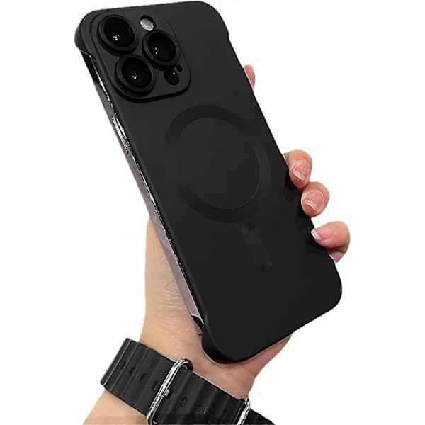 HA~Magsafe Ramlös Matt Ultratunn Lättvikts Stötfångarskal för iPhone 15 Pro Max/iPhone 15 Pro