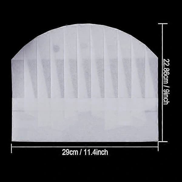 Toque De Cuisinier, 20 stk Justerbar Toque Cuisinier Barn, Hatt D []