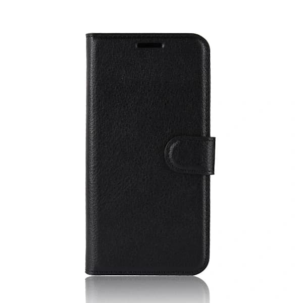 Huawei P30 Pro - Litchi Lompakkokotelo - Musta Musta Musta Black Musta