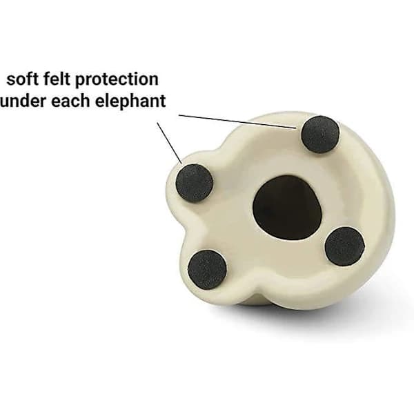 Elefant i kärlek Hartsskulpturer Modern Keramisk Skulptur Grå Unika Prydnader