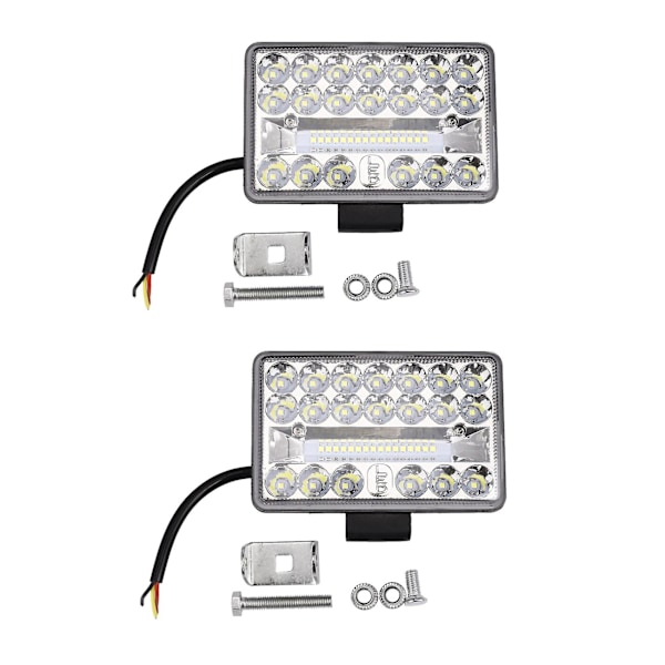 2x 4 Inch Car Led Work Light 108w 36led Bar Square Spotlight 12v 24v Offroad For Truck Offroad Atv