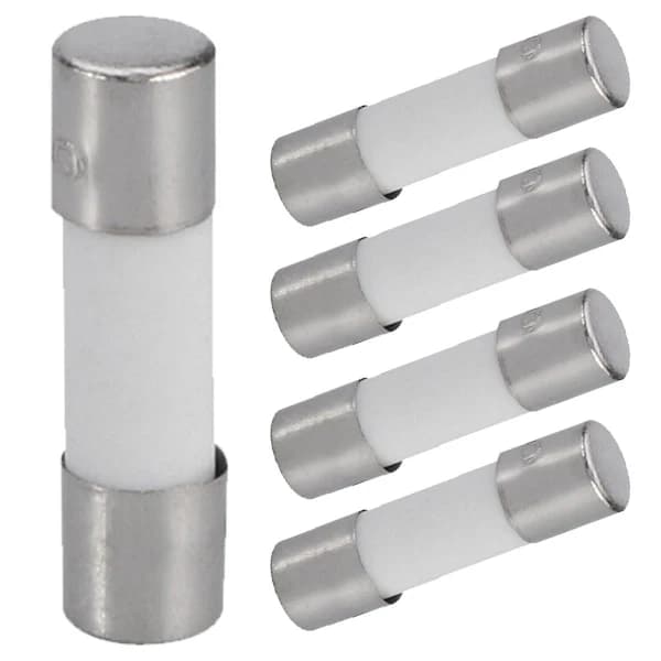 5 stk 5x20mm 6.3a Treg Keramisk Sikring T6.3a 250v