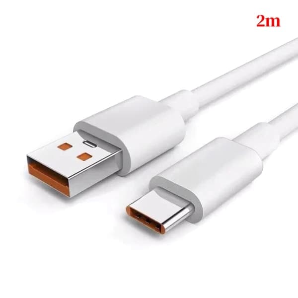 6A 66W C-tyypin USB-kaapeli, supernopea latauskaapeli 2m
