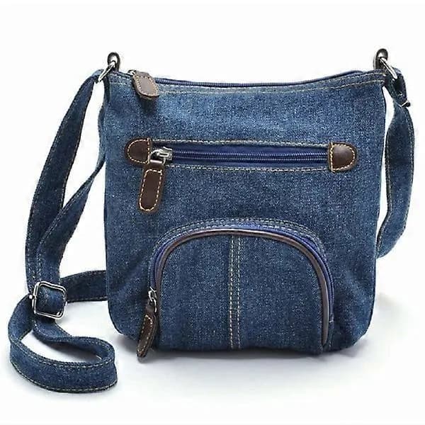 HA~ Axelväska i denim, vardagsväska, damhandväska