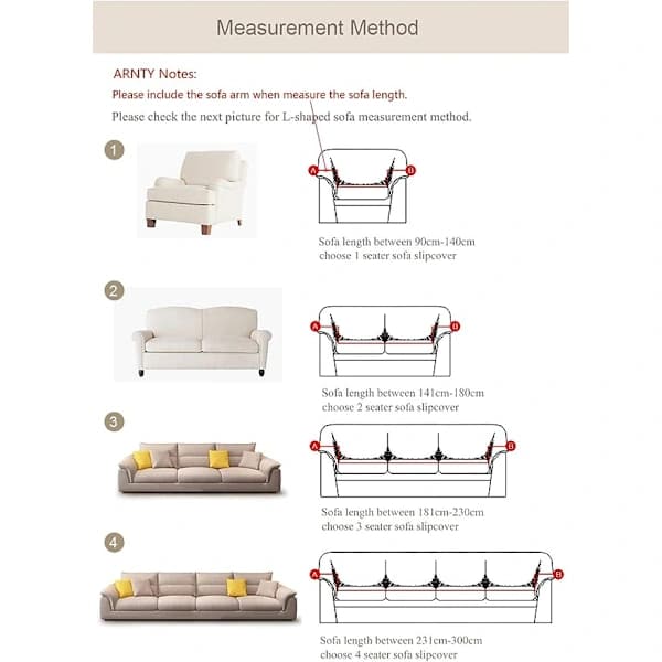 Tryckt stretchsofföverdrag, modernt halkfritt 1/2/3/4-sits elastiskt sofföverdrag (2-sits sofföverdrag: 145-185 cm, grå-lönnlöv)