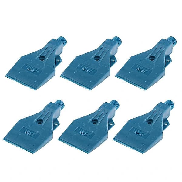 1/4 \" Gjengestørrelse, Flat Vindjett Luftblåsende Dyse Spray 3 Hull Blå X6