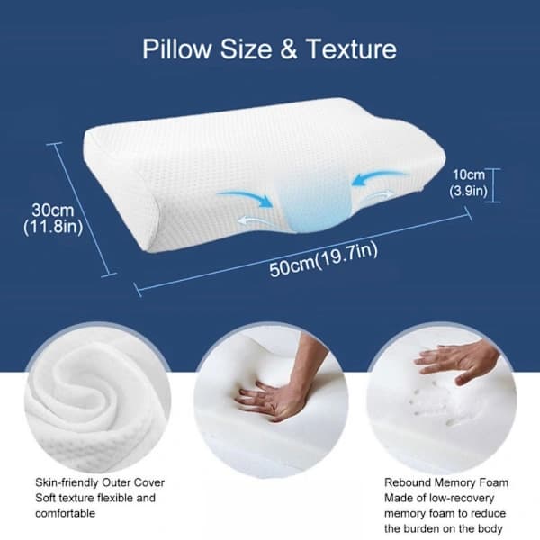 Memory Foam Pute Hodeputer Ortopedisk Pute