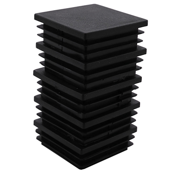 45 stk. firkantede rørindsatser, endeafdækning, hætter, 5 stk. 50 x 50x18mm & 40 stk. 50 x 50x1