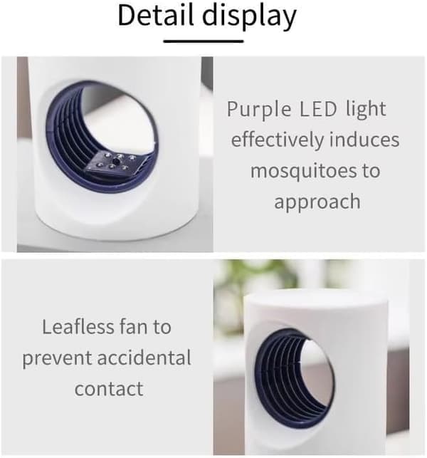 Tyst UV LED-lampa - för sovrum, vardagsrum eller kontor
