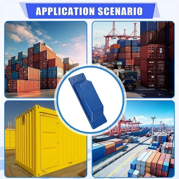 8-delt ventilationssæt til fragtcontainer, kraftig, tilbehør til fragtcontainer, flowventilationssæt, blå