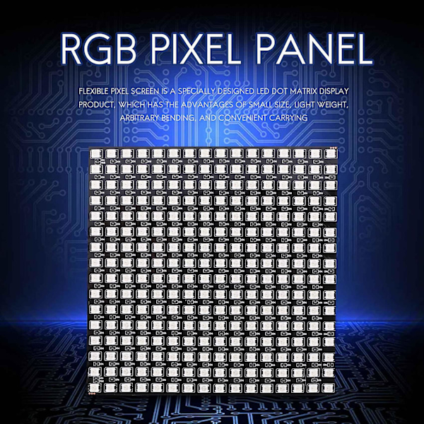 Ws2812b Led Rgb Fleksibelt Pixel Panel 16x16 Individuelt Adressérbart Panel Lys Led Modul Skærm