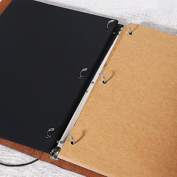 A5 Læder Notebook Rejse Journal Notebook Vintage Dagbog Genopfyldelig 100 Gave