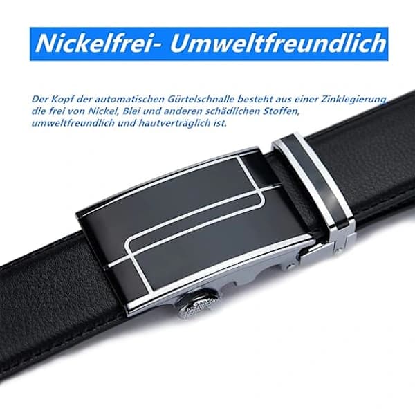 Bælte 110-130cm justerbart spændebælte automatisk bælte herre