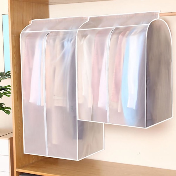 1 stk. Støvbeskyttelse Tøj Hængende Taske Lukket Tøjstativ Gulv Hanger Cover Garderobe Opbevaring Cover