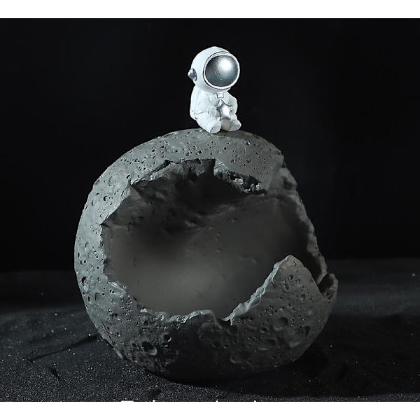 Galaxy Astronaut Luova Koti Työpöydän Koriste Tukkumyynti Pieni Lamppu Olohuoneen Sisustus Hopea Tähti Säilytyskoriste