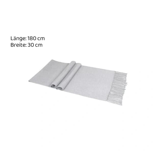 Vinterhals, herreskjerf, ensfarget skjerf lys grå