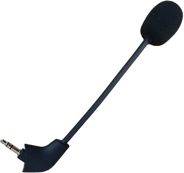 Erstatningsspilmikrofon 3,5 mm til mikrofonarm kompatibel med Kingston Cloud 2 II HyperX Cloud II trådløst computer-PC-spilheadset (sort)