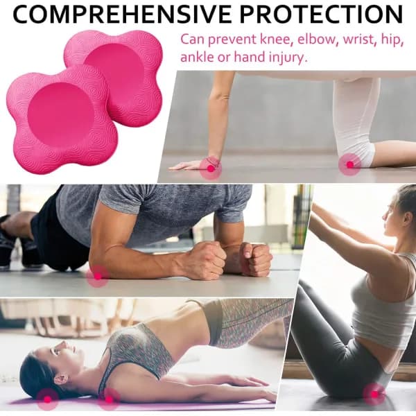 2 st Yoga Knäskydd Lättvikts Yogamatta Knäskydd, Halkfria