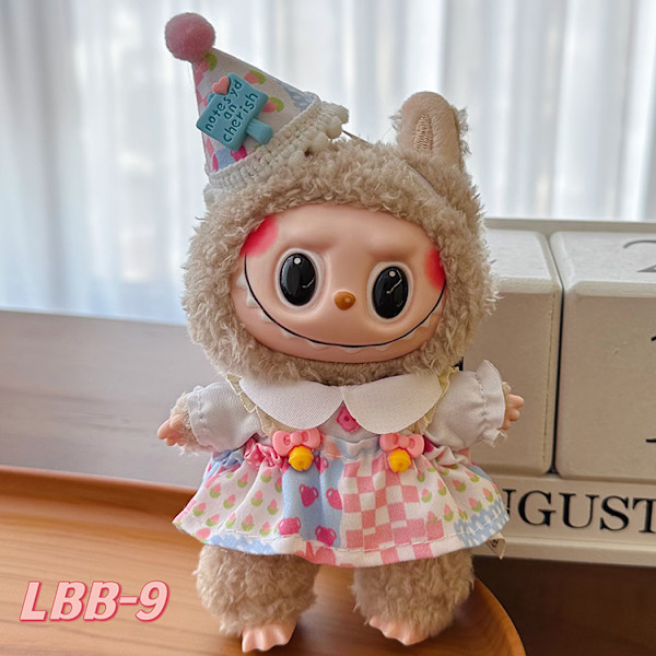 [HH] Labubu Mc Kläder Donald CC Klänning Labubu Kläder Kjolar Kuromi Klänning Docka Labubu Designkläder och Accessoarer 17cm 8