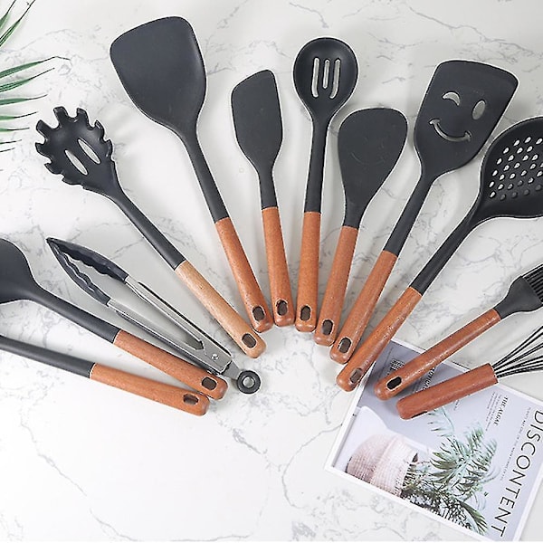 (2 stk) Silikon Køkkenredskaber Sæt, varmebestandig Non-Stick Køkkenudstyr