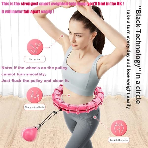 HA-Smart Hula Ring Hoops, Lila 24 Knutar