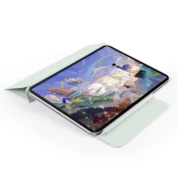 HA~Etui til Huawei MatePad 11.5 S PC+PU Læder Origami Stativ Magnetisk Tablet Beskyttelse - Lysegrøn