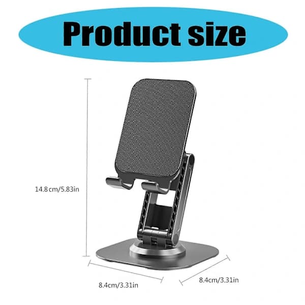 Mobiltelefonholder Tablet Support Lazy Bracket til Video Visning Live Bærbar Foldbar Holder Telefonstativ Cool Sort