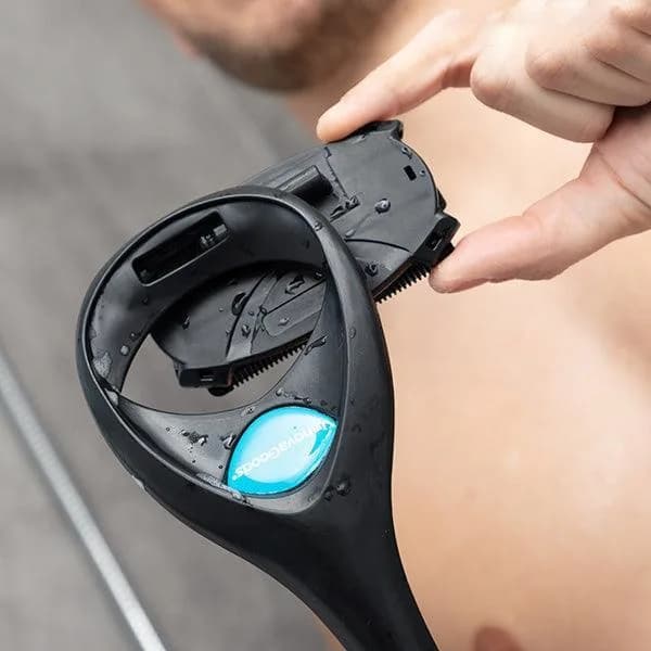 Vikbar rakhyvel för rygg och kropp