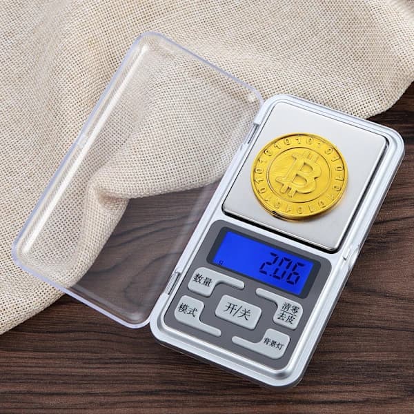 Elektroninen taskuvaaka, taskuvaaka, koruvaaka 0,01 - 200g hopea