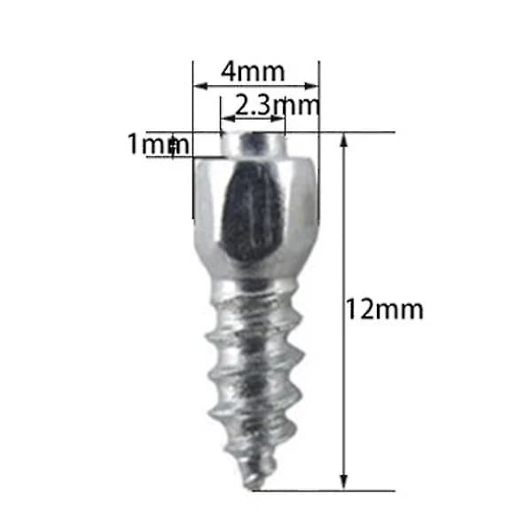 HA~100 stk 12 mm Dekkpigger Karbidskrue Snøpigger Anti-is for Bil/SUV/ATV/UTV Bildekkpigger