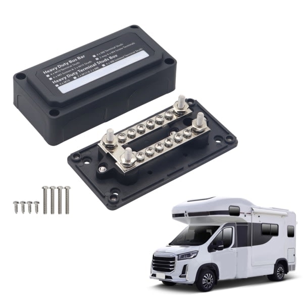 /HH/100A Virtakisko Tehokas modulaarinen rakenne Virranjakolohko raskaan käytön virransyöttöön muovissa auto- ja virta-käyttöön Punainen