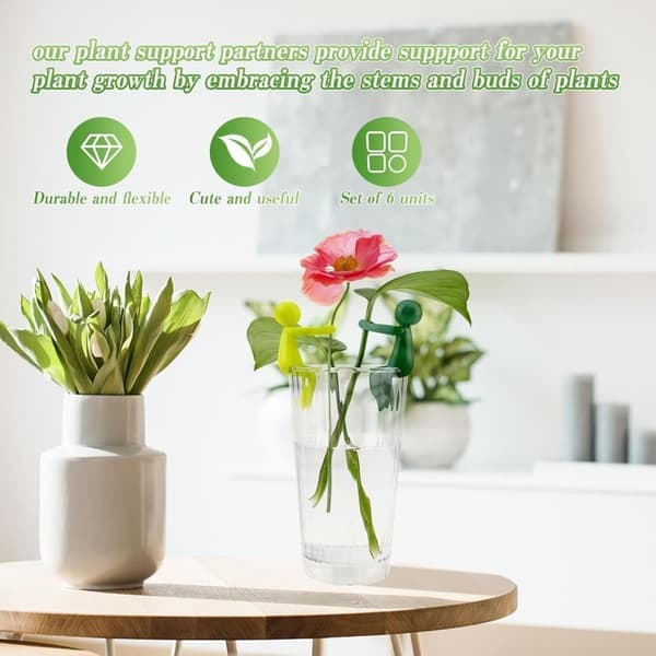 Plantstöd - 6-pack - Lämplig för blomsterarrangemang - Grön