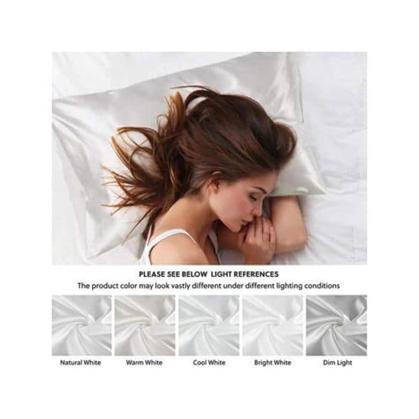 2-pack Satäng Kuddfodral i Siden Satin, A-typ