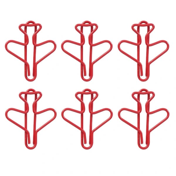 100 stk Flyformede binders - Søte sklisikre multifunksjonelle binders for kontororganisering